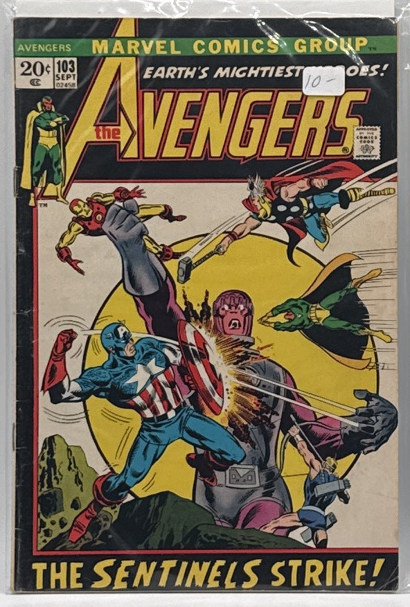 The Avengers #103 cover