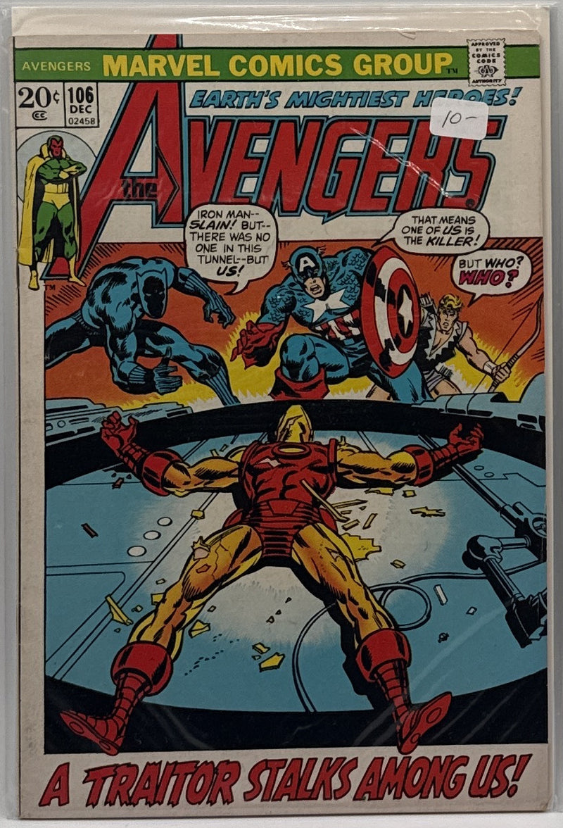 The Avengers #106 cover