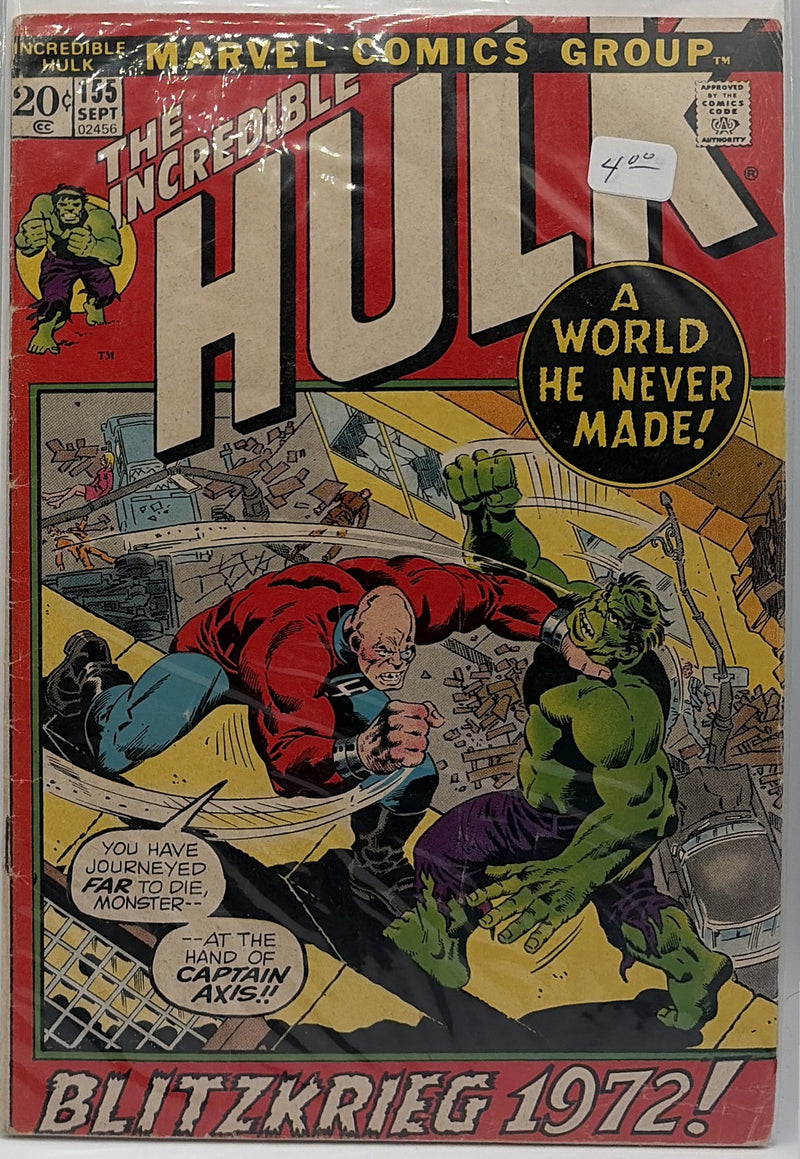 The Incredible Hulk #155 β front cover