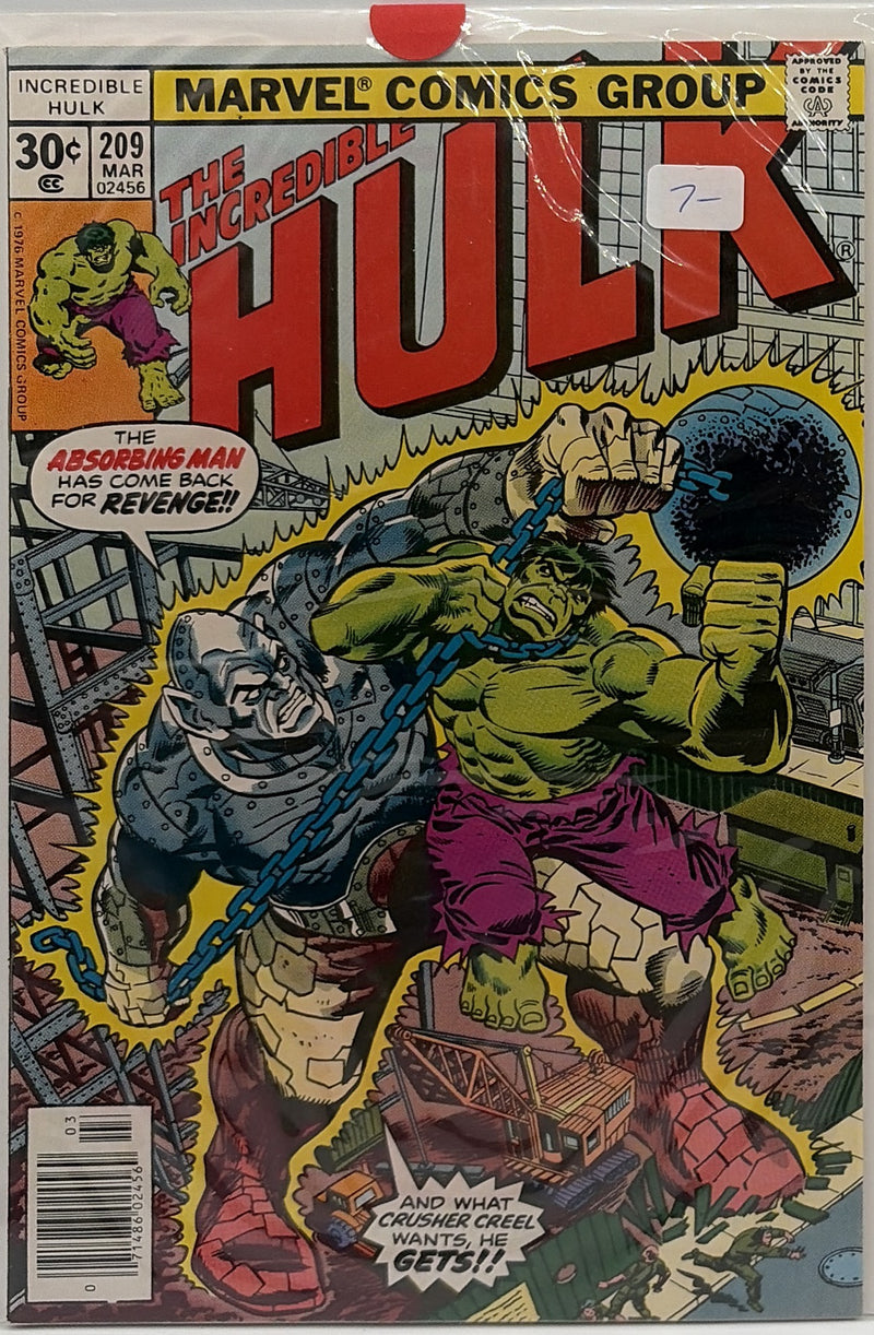 The Incredible Hulk #209 β front cover