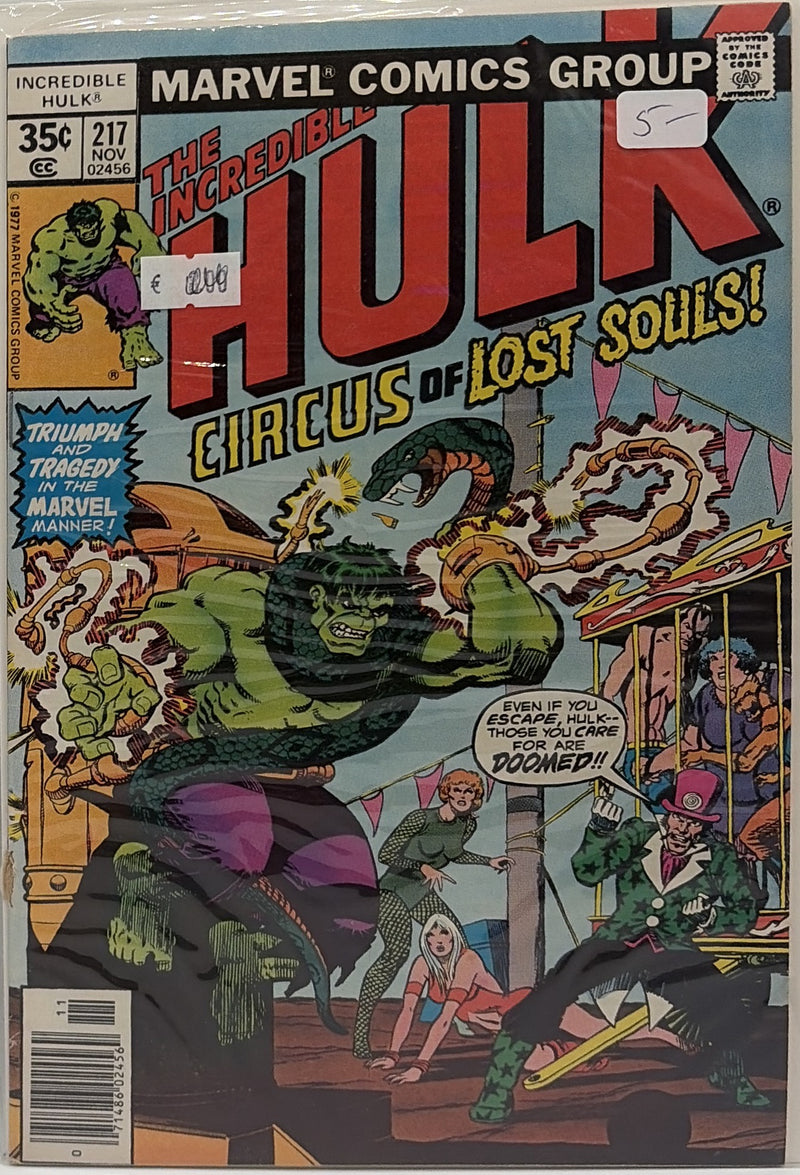 The Incredible Hulk #217 β front cover