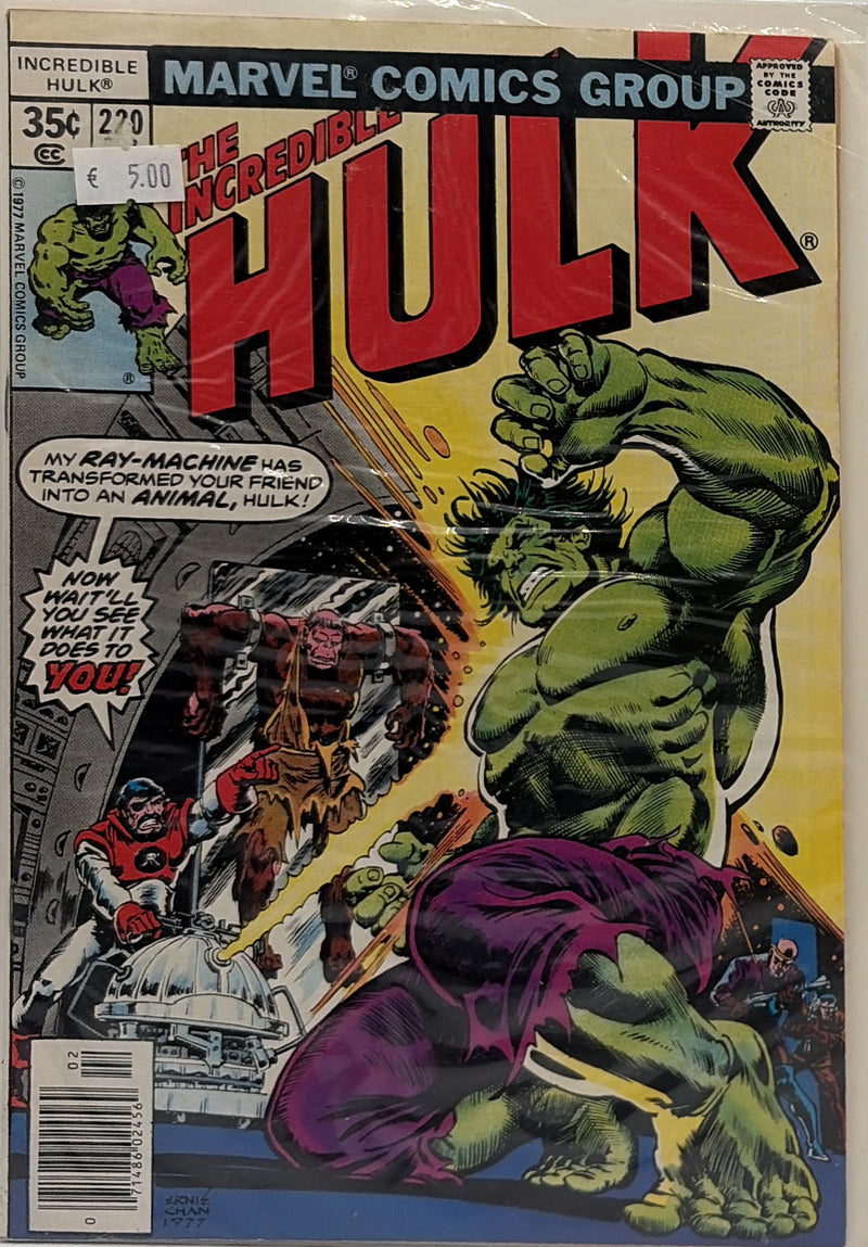 The Incredible Hulk #220 β front cover