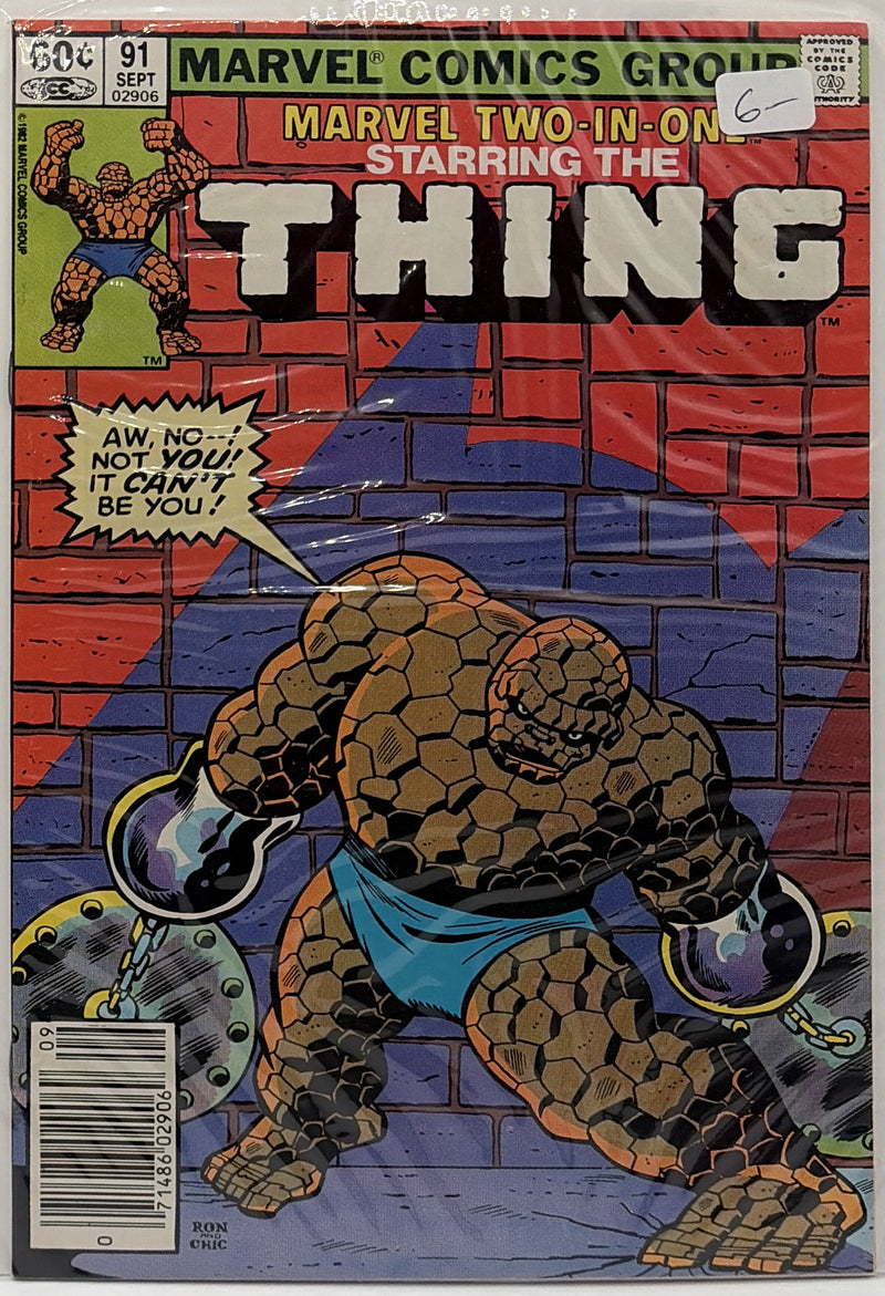 Marvel Two-in-One #91 β front cover
