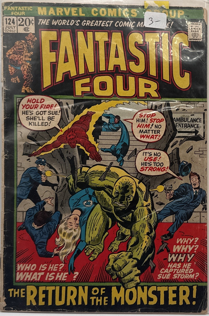 Fantastic Four #124 β front cover