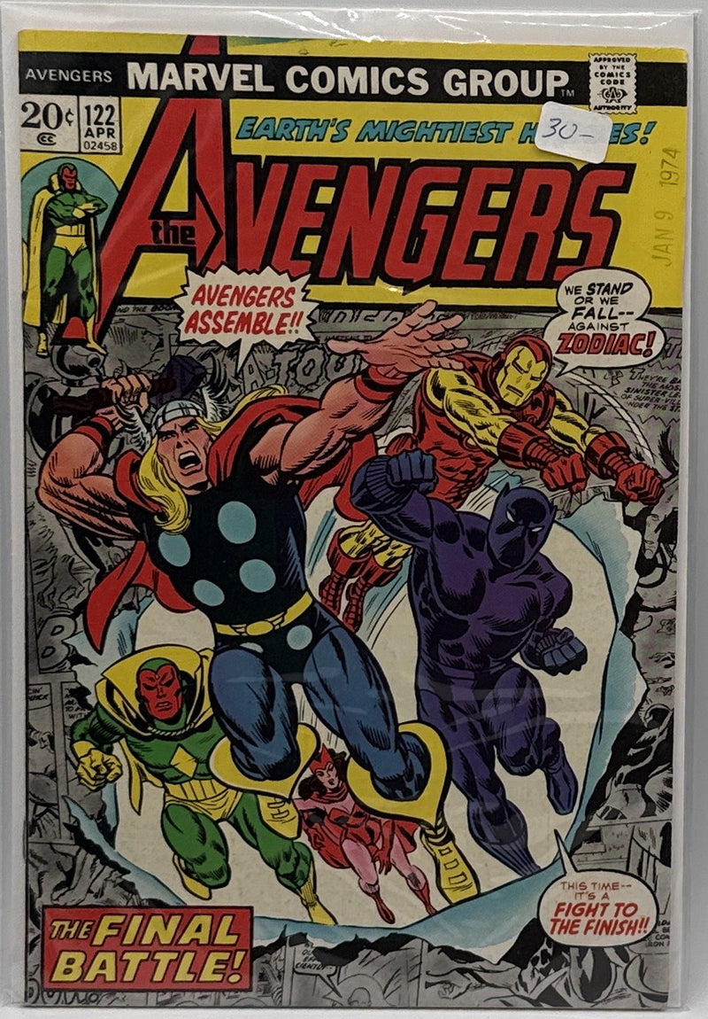 The Avengers #122 cover