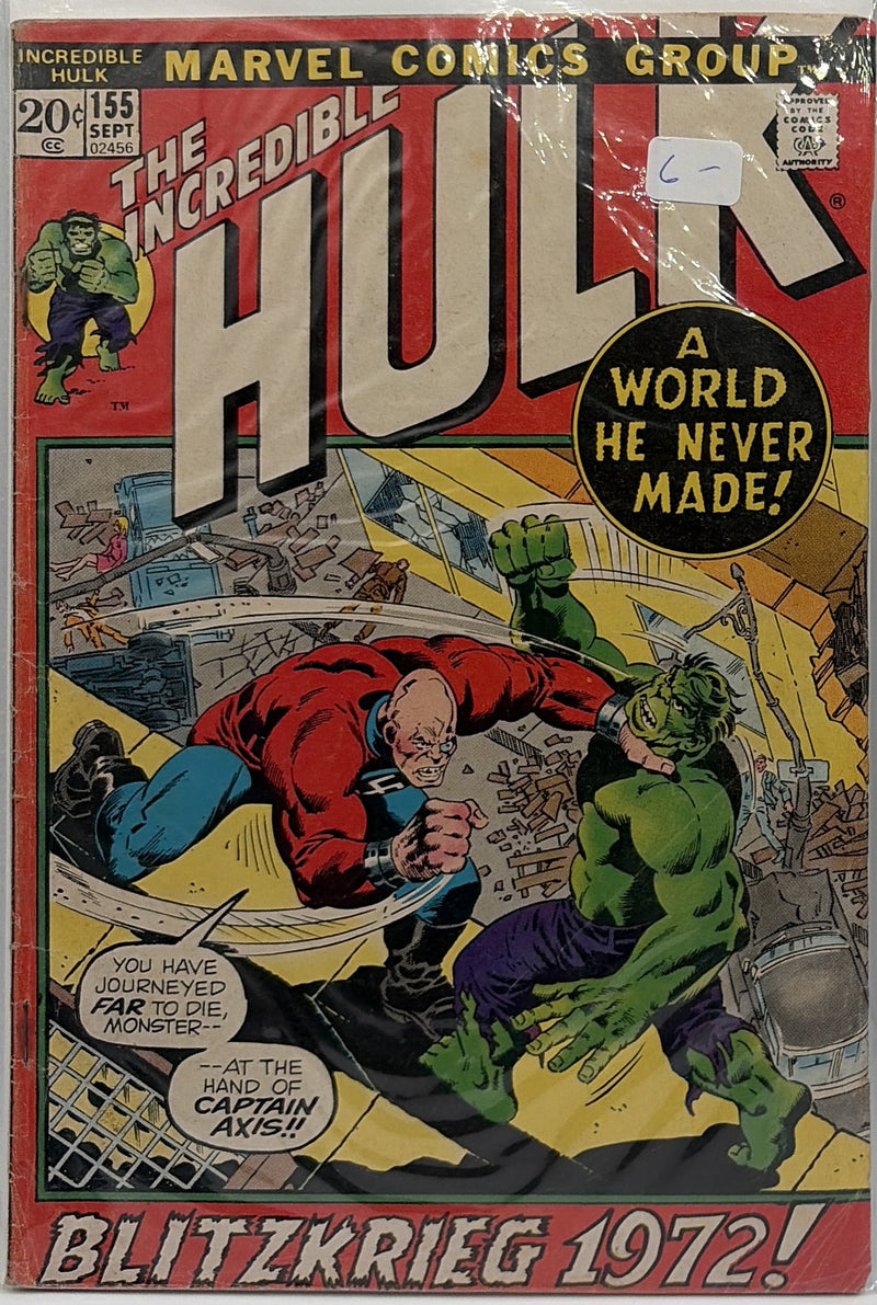 The Incredible Hulk #155 — front cover