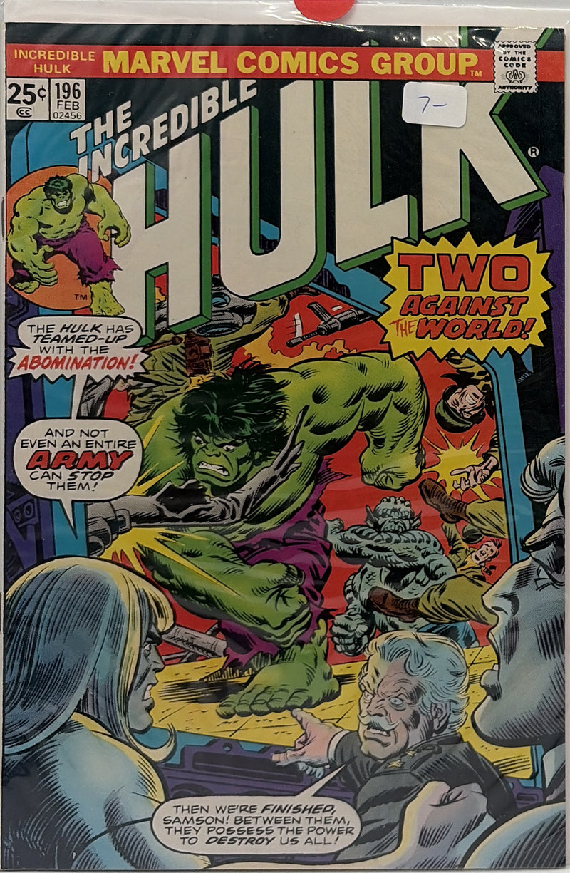 The Incredible Hulk #196 — front cover