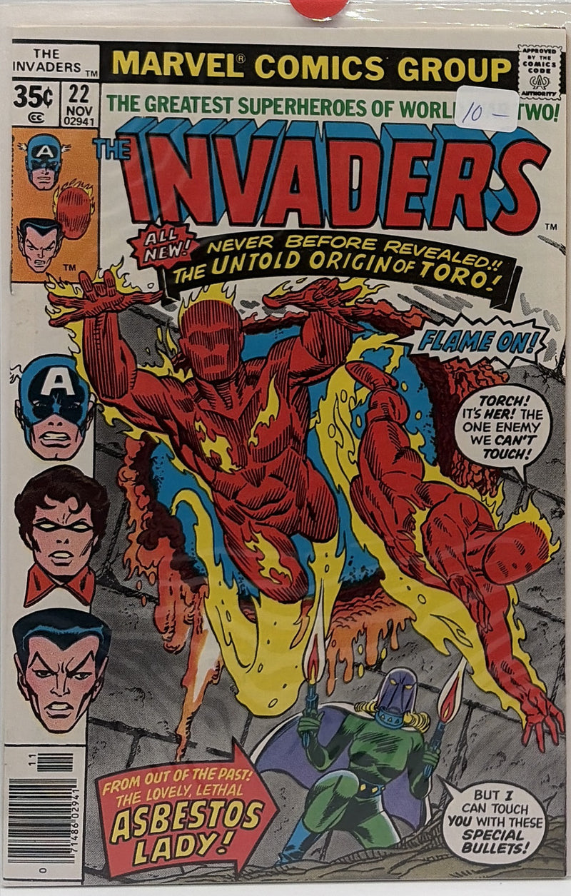 The Invaders #22 — front cover