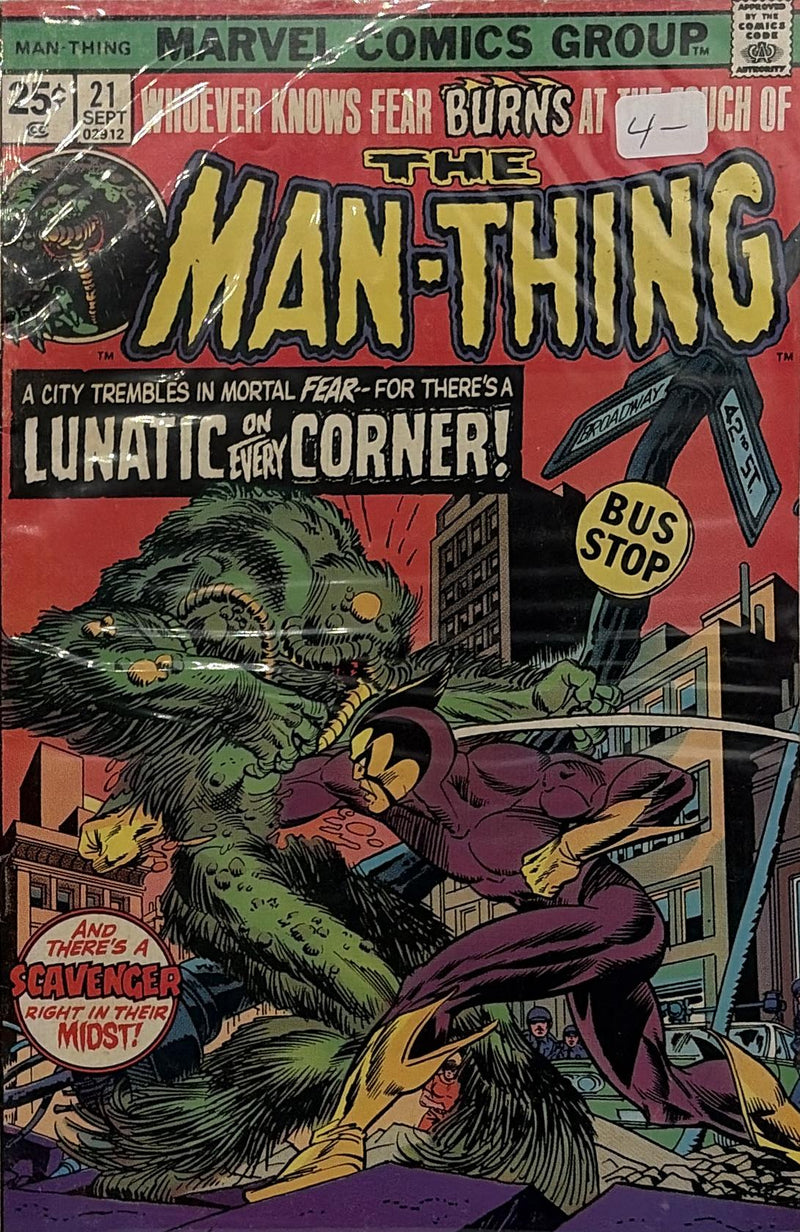 The Man-Thing #21 — front cover